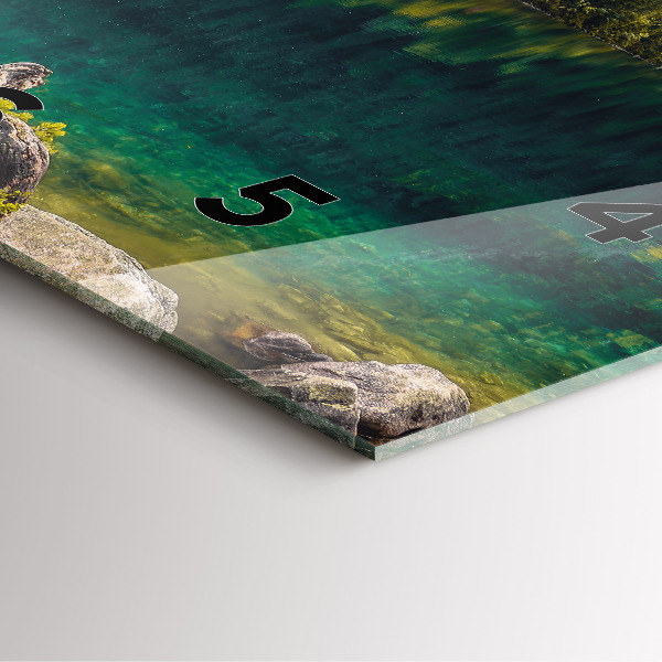 Horloge murale carrée Morskie Oko dans les Tatras