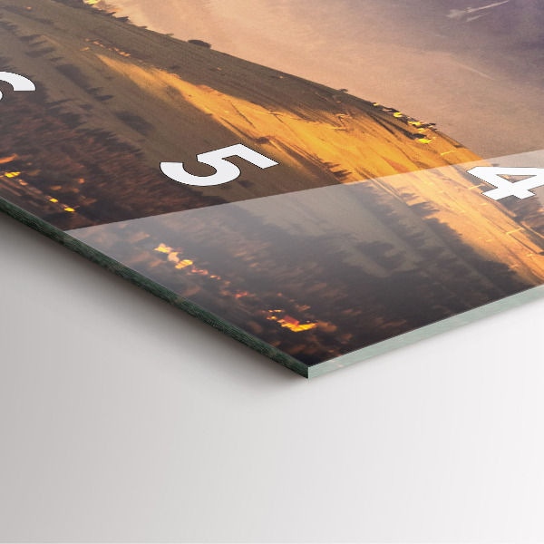 Horloge murale carrée Paysage hivernal des Tatras