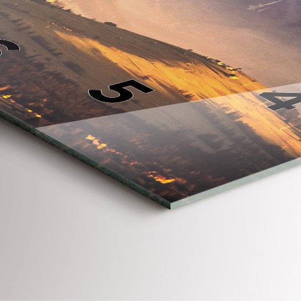 Horloge murale carrée Paysage hivernal des Tatras