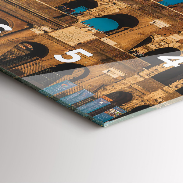 Horloge murale carrée Le Colisée en Italie