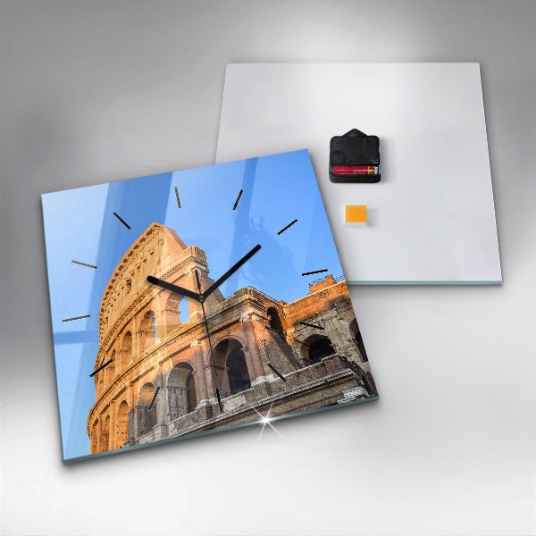 Horloge murale carrée Colisée à Rome