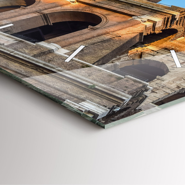 Horloge murale carrée Colisée à Rome