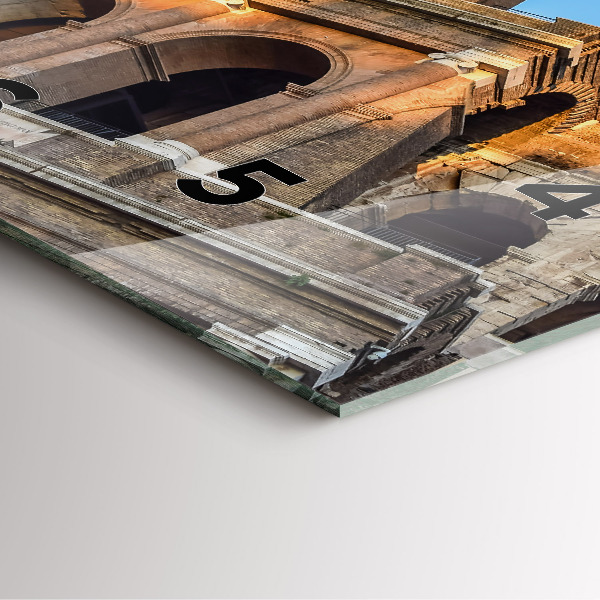 Horloge murale carrée Colisée à Rome