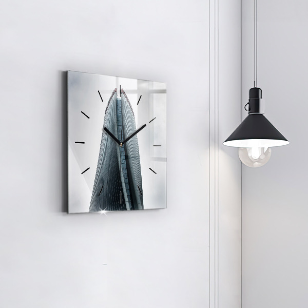 Horloge murale carrée Gratte-ciel à Milan