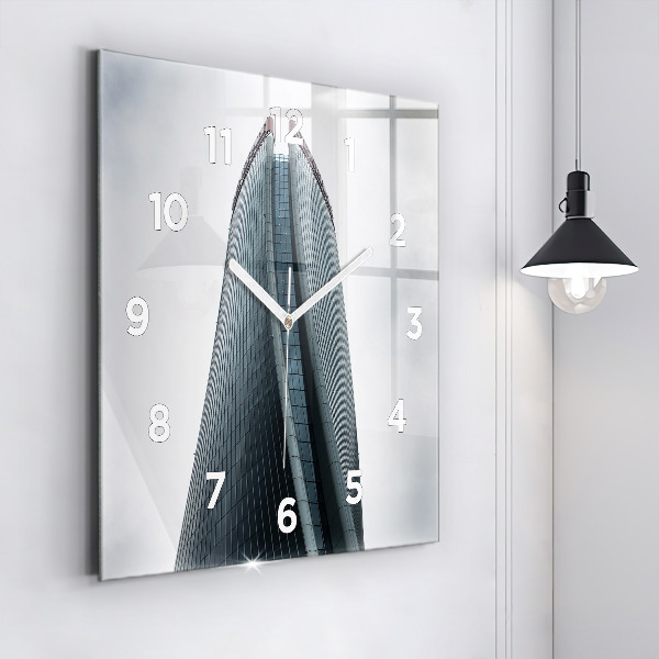 Horloge murale carrée Gratte-ciel à Milan