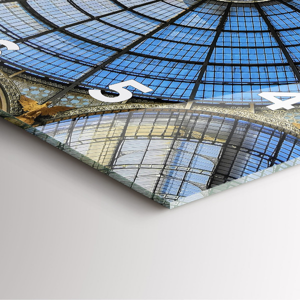 Horloge murale carrée Centre commercial à Milan