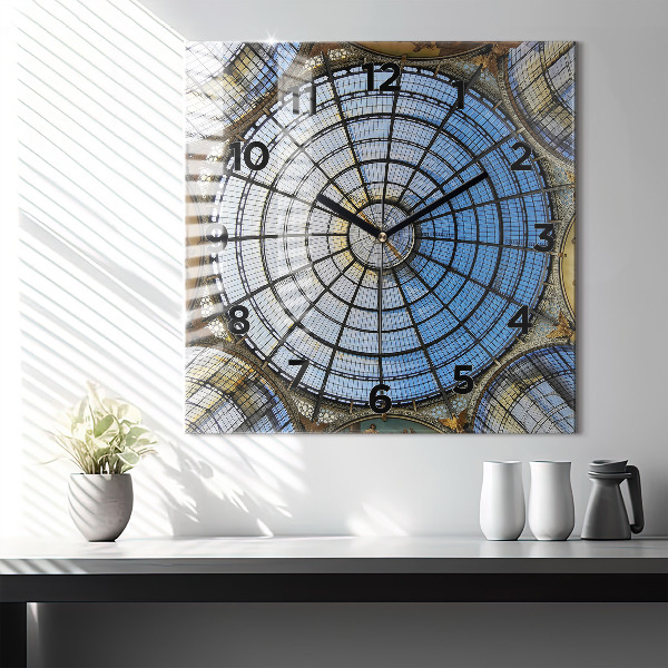 Horloge murale carrée Centre commercial à Milan