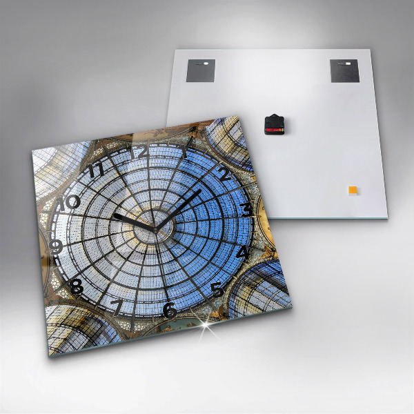 Horloge murale carrée Centre commercial à Milan