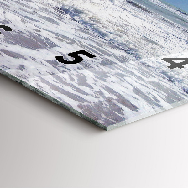 Horloge murale carrée Embarcation coulée