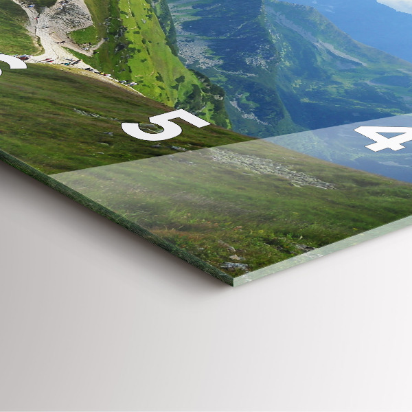 Horloge murale carrée Kasprowy Wierch Zakopane