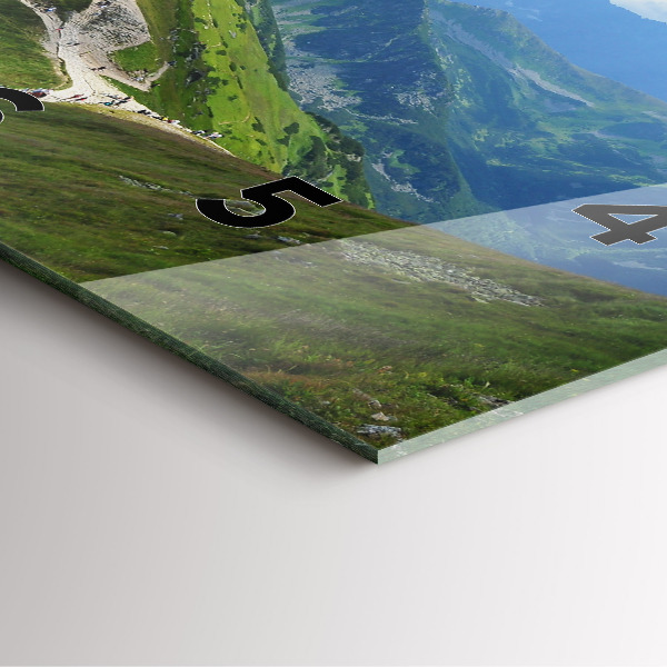 Horloge murale carrée Kasprowy Wierch Zakopane