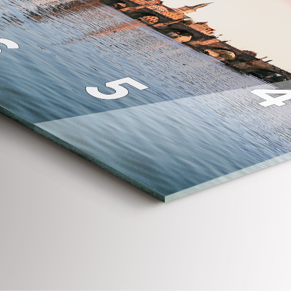 Horloge murale carrée Pont Charles à Prague