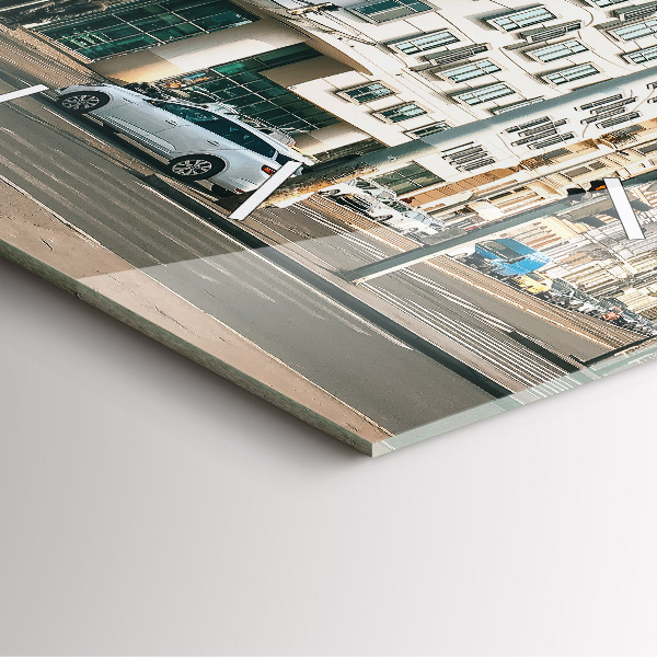 Horloge murale carrée Maison dansante de Prague