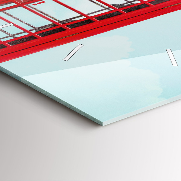 Horloge murale carrée Téléphone public