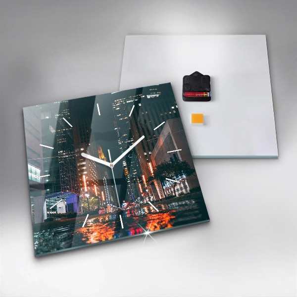 Horloge murale carrée Hilton Houston