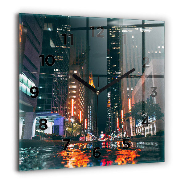 Horloge murale carrée Hilton Houston
