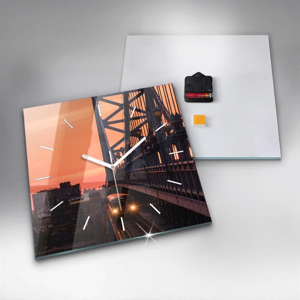 Horloge murale carrée Pont Benjamin Franklin