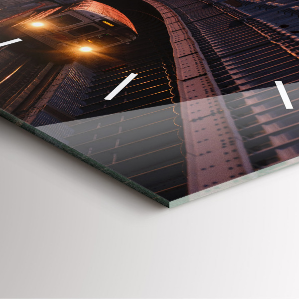 Horloge murale carrée Pont Benjamin Franklin