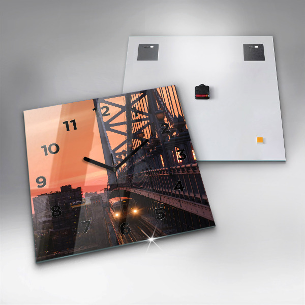 Horloge murale carrée Pont Benjamin Franklin