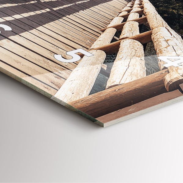 Horloge murale carrée Montagnes de Yellowstone