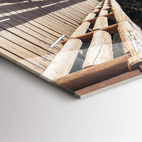 Horloge murale carrée Montagnes de Yellowstone