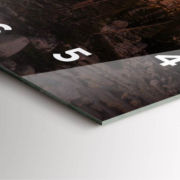 Horloge murale carrée Route rocheuse de Yosemite