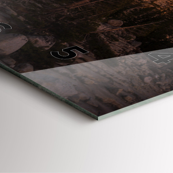 Horloge murale carrée Route rocheuse de Yosemite