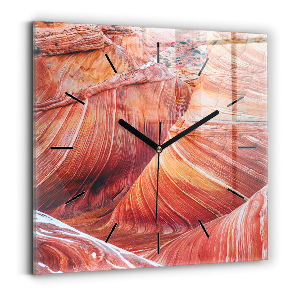 Horloge murale carrée Le pittoresque Grand Canyon