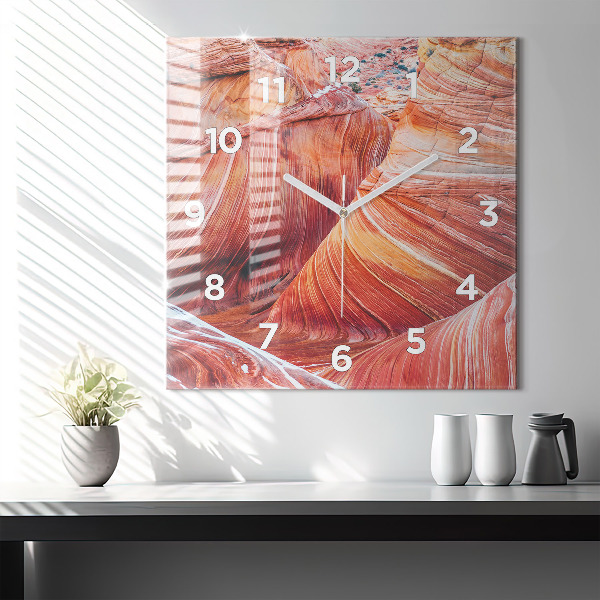Horloge murale carrée Le pittoresque Grand Canyon