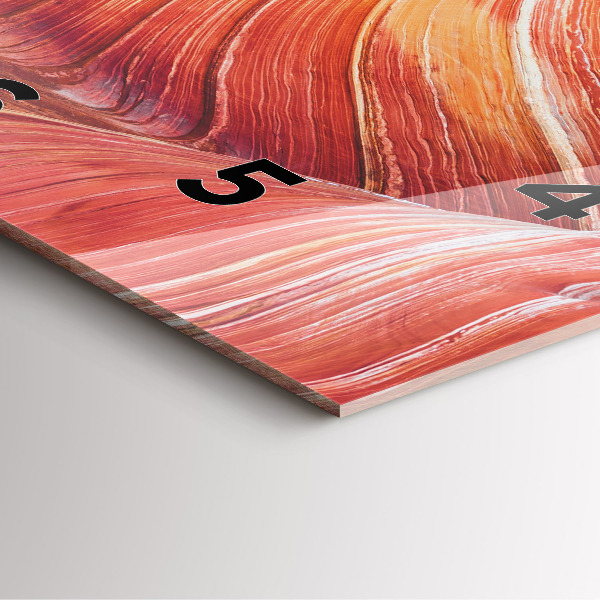 Horloge murale carrée Le pittoresque Grand Canyon