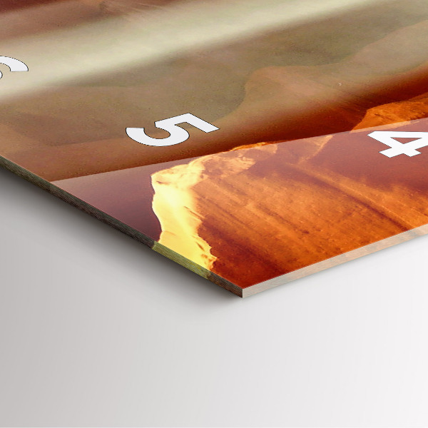 Horloge murale carrée Canyon du désert