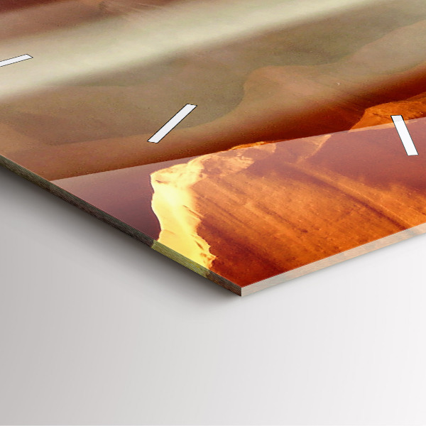 Horloge murale carrée Canyon du désert