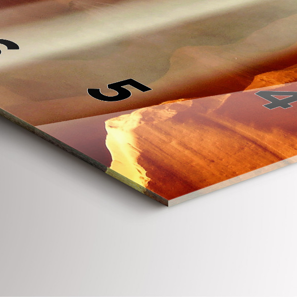 Horloge murale carrée Canyon du désert