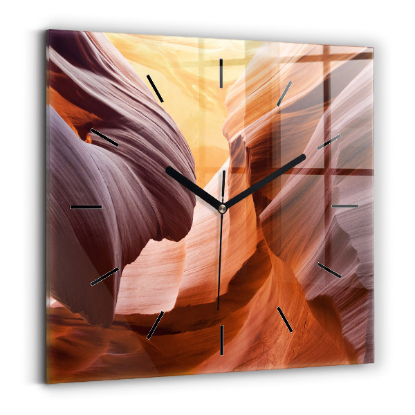 Horloge murale carrée Antelope Canyon