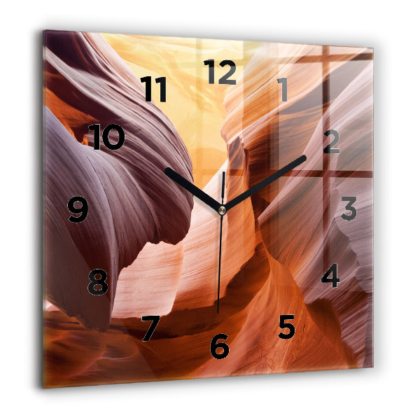 Horloge murale carrée Antelope Canyon