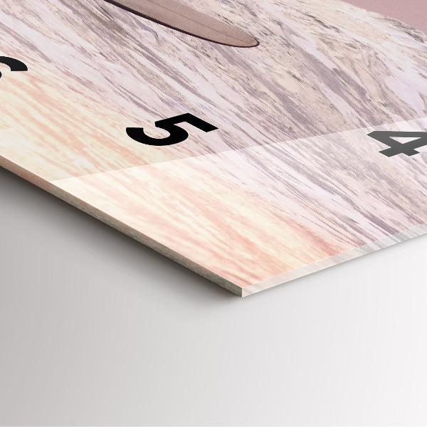 Horloge murale carrée Surfeur à Hawaï