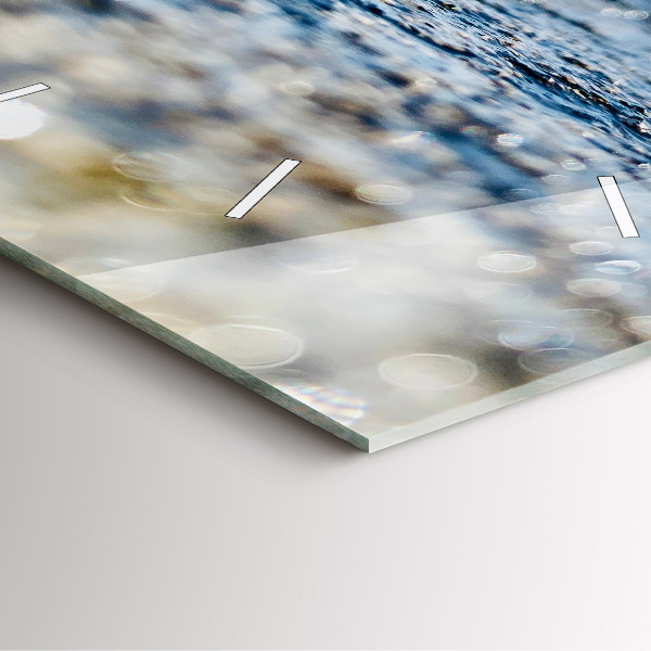 Horloge murale carrée Photographie aquatique