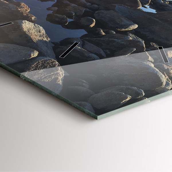 Horloge murale carrée Vue sur la mer