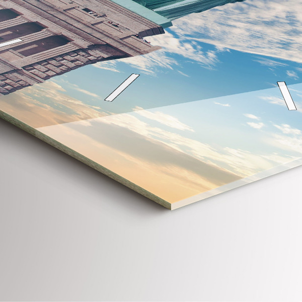 Horloge murale carrée Statue de la Liberté à New York