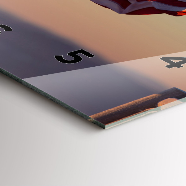 Horloge murale carrée Drapeau des États-Unis flottant