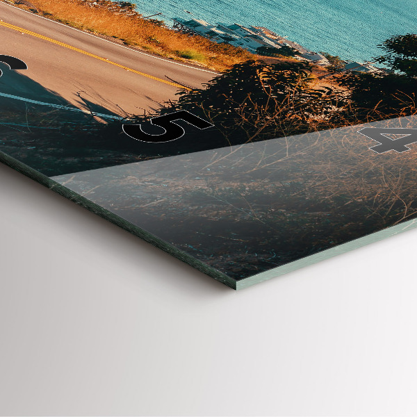 Horloge murale carrée Palmiers à Malibu