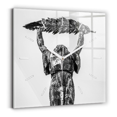 Horloge murale carrée Statue de la Liberté à Budapest