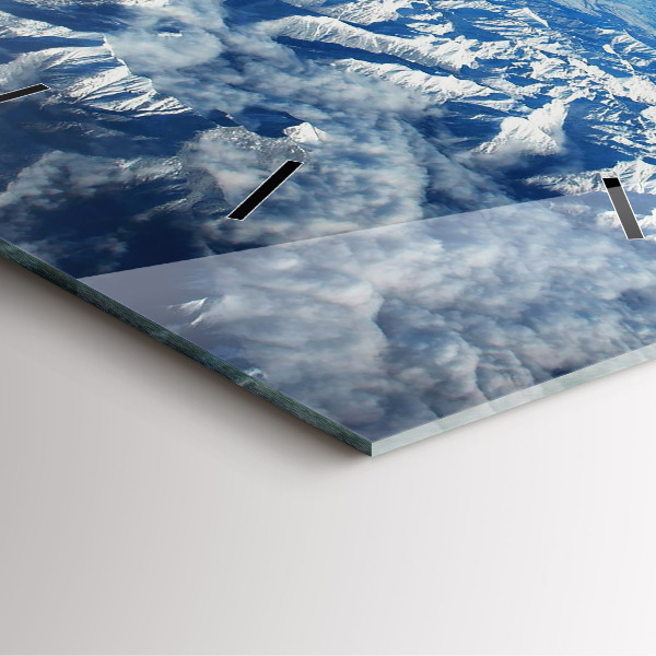 Horloge murale carrée Paysage Montagnes Pyrénées