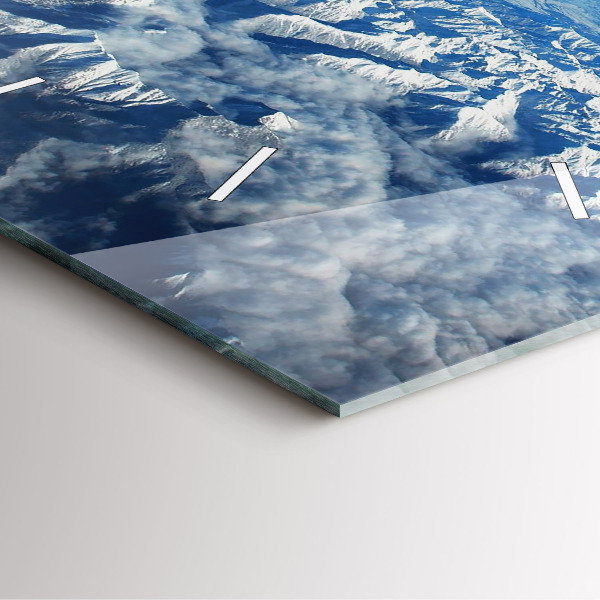 Horloge murale carrée Paysage Montagnes Pyrénées