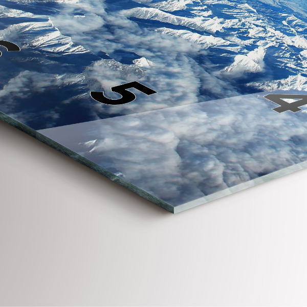 Horloge murale carrée Paysage Montagnes Pyrénées