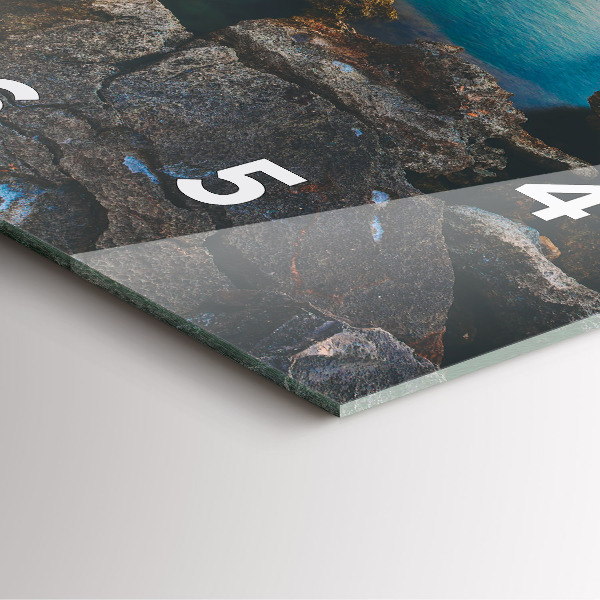 Horloge murale carrée Paysage marin