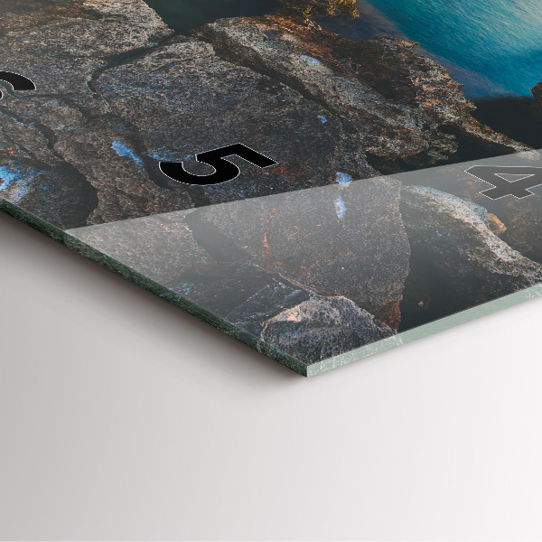 Horloge murale carrée Paysage marin