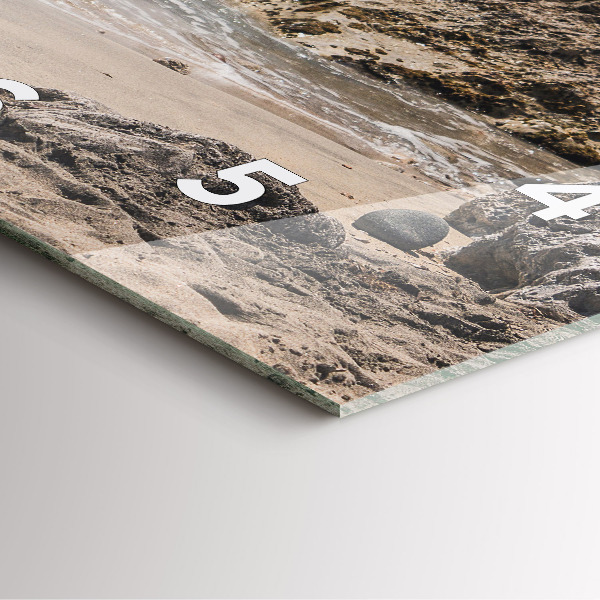 Horloge murale carrée Vue sur la mer Méditerranée