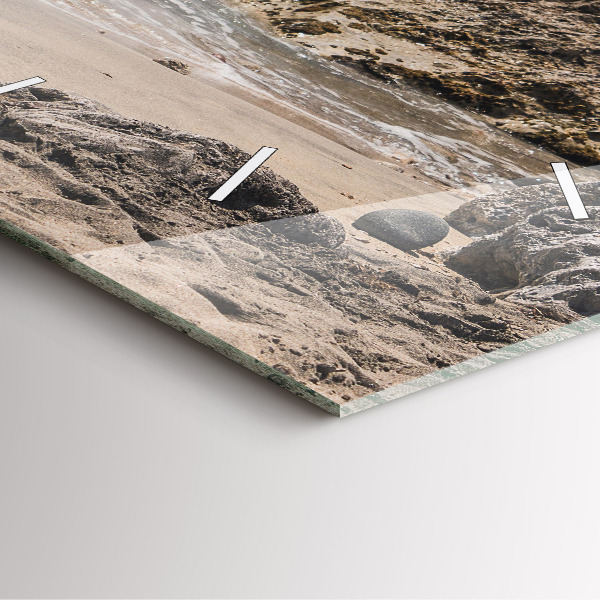 Horloge murale carrée Vue sur la mer Méditerranée