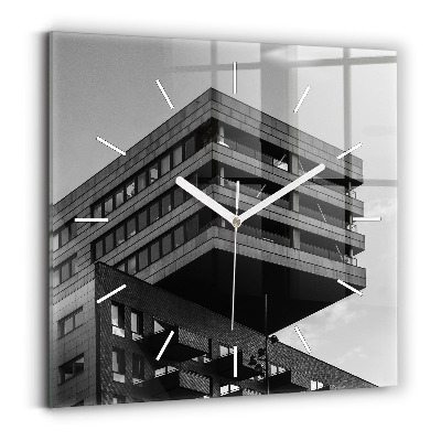 Horloge murale carrée Architecture à Amsterdam